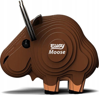 Puzzle 3D Eugy Moose, 24 copa, ekologjik, shumëngjyrësh