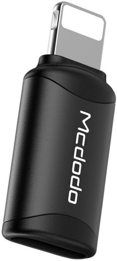 Përshtatës Mcdodo USB-C - Lightning, ngjyrë e zezë