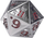Zar metalik GGS Premium D20 Stranger Things Hellfire Club, madhësi e madhe, i kuq