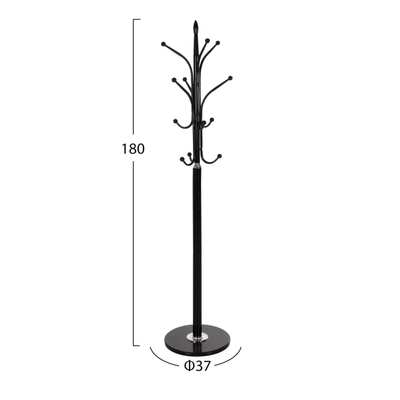 Varëse dyshemeje me 13 vende Φ37x180Hcm (HM9573.01), zezë