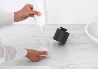 Dispenzer sapuni Brabantia MindSet, qelq, gri