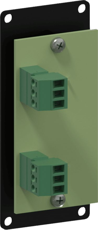 Modul lidhës Caymon CASY138/B, 2x terminal 3-pin, për kabina CASY, i zi