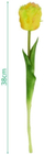 Lule artificiale tulipan, 38cm, e verdhë e errët