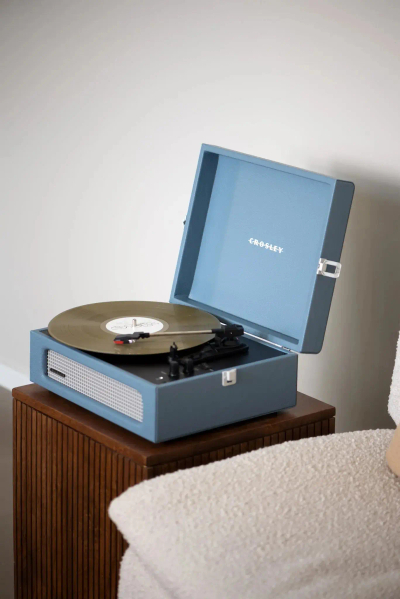 Crosley Gramofon+Bluetooth Voyager Washed Blue Cr8017B-Wb4