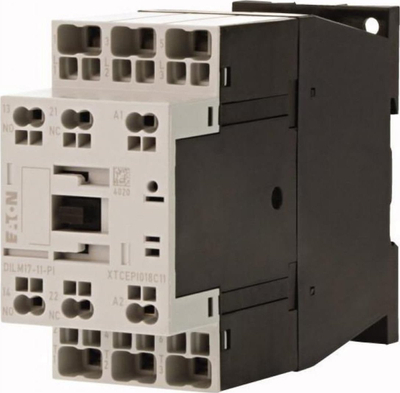 Kontaktor Eaton DILM17-11, spiral 24V AC, 3 pole 17A, gri