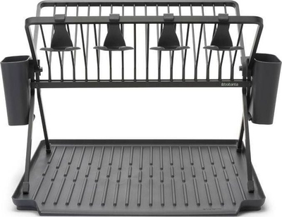 Tharëse enësh e palosshme Brabantia Folding Dish Rack Large, plastike, gri e errët