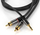 Kabllo audio PremiumCord Jack 3.5mm në RCA x2, 3m, e zezë