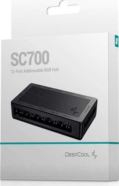 Përshtatës USB Deepcool 12-Port ARGB SC700, i zi