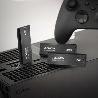 Flash drive ADATA SC610, 2 TB, USB Type-A, 3.2 Gen 2, e zezë