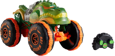 Kamion lodër me telekomandë Mattel Hot Wheels Monster Trucks RageAsaur, shkallë 1:15, shumëngjyrësh