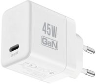 Ngarkues muri Crong Ultra Compact GaN, USB C 45W PD 3.0 PPS, i bardhë