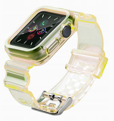 Rrip dore Hurtel për Apple Watch 42/44mm, TPU, i verdhë