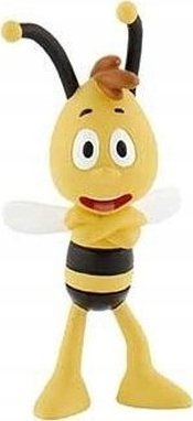 Figurë Maya the Bee Willi On Card, 6cm, plastikë, shumëngjyrëshe