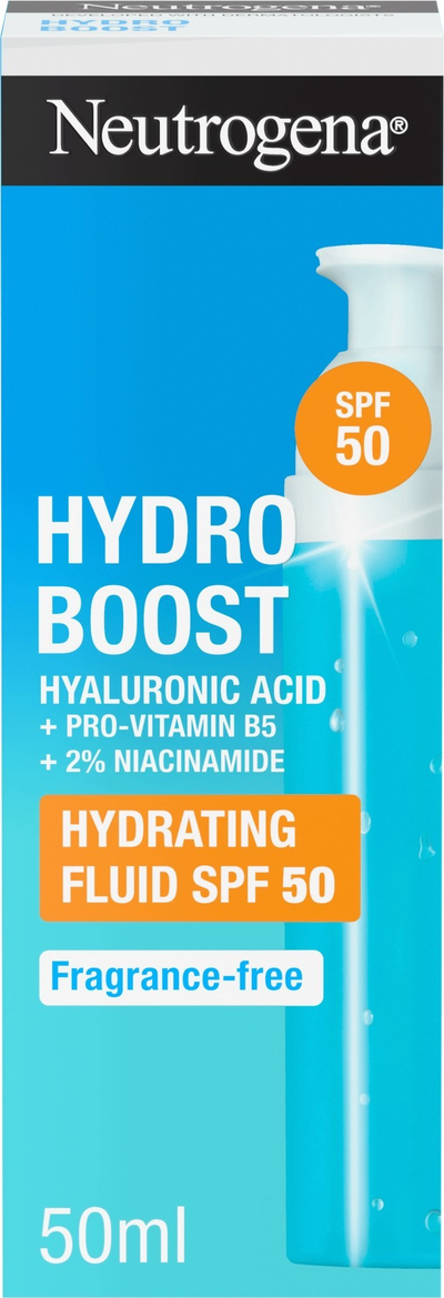 Krem fytyre Neutrogena Hydro Boost Hydrating Fluid SPF 50, 50ml, për lagështim
