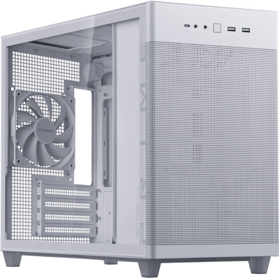 Kasë kompjuteri ASUS Prime AP201, TG, e bardhë
