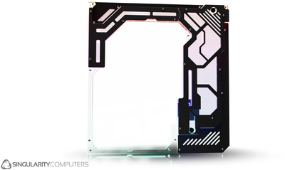 Panel anësor Singularity Computers Spectre 4 Aevum Dual Loop, akrilik i tejdukshëm, ARGB, i zi