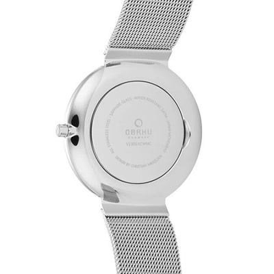 Orë për meshkuj Obaku Paper Steel V230GXCWMC, e argjendtë