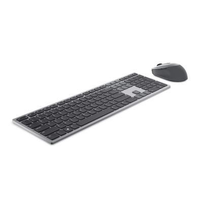 Set tastierë dhe maus Dell KM7321W, USB/Bluetooth, QWERTY, i zi/i hirtë