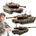 Puzzle druri PuzzleOK Leopard Tank, model 3D, 32 cm, kamuflazh ushtarak
