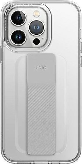 Mbrojtëse telefoni Uniq Heldro Mount për iPhone 14 Pro Max 6.7", transparente, me rrip FlexGrip