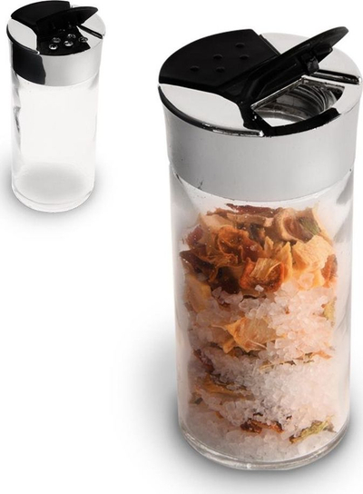 Kavanoz qelqi për erëza, 100 ml, me kapak, transparent
