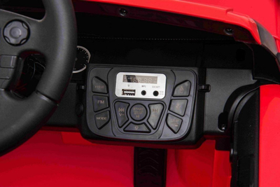 Makine elektrike per femije Ramiz Land Rover Discovery, telekomande, targe dekorative, e kuqe