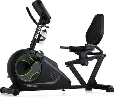 Biçikletë elektro-magnetike Zipro Glow, Iconsole +, e zezë / gjelbër