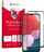 Mbrojtës ekrani Forcell Hybrid Glass për Samsung Galaxy A04s, xham hibrid 5D, i zi