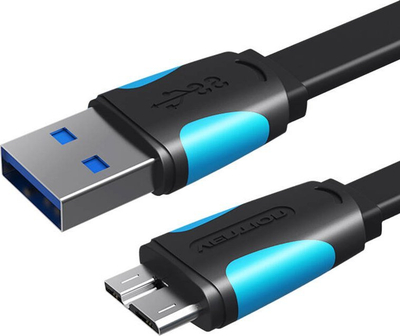 Kabllo Vention USB-A - micro-B, 0.25 m, e zezë (VAS-A12-B025)