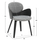 Kolltuk ngrënieje Darnell 56x56x83Hcm (HM9974.02), zezë/ gri