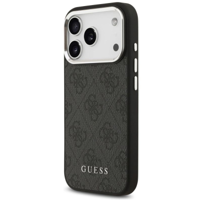 Futrollë telefoni Guess Hardcase 4G Classic Logo MagSafe për iPhone 17 Pro, e zezë