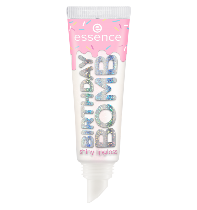 Shkëlqyes për buzë Essence Juicy Birthday Bomb Shiny, 01 Cake My Day, 10 ml
