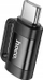 Adapter OTG Hoco UA31E, USB‑C në Lightning, 3A, i zi