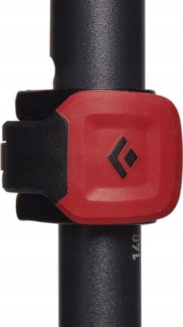 Shkopinj trekking Black Diamond Pursuit Shock, palë, me amortizim, gri me të kuqe