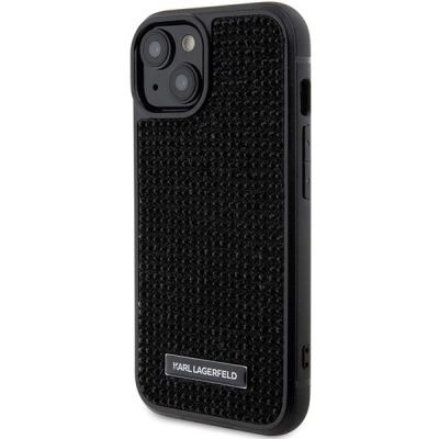 Karkasë telefoni Karl Lagerfeld KLHCP15SHDSPLK, për iPhone 15 6.1", hardcase, e zezë