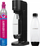 Aparat për bërje uji me gaz SodaStream Gaia, cilindër 1L, shishe PET, i zi