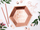Pjata letre Bride Squad, 23cm, set 6 copë, rose gold
