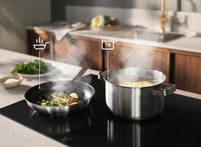 Plitë me induksion Electrolux EIS87453IZ, 4 zona gatimi, funksion PowerBoost, e zezë