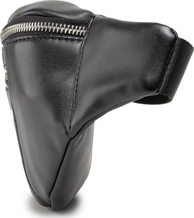 Çantë beli Guess Salameda, lëkurë dhe tekstil, 29.5 x 14 x 7 cm, e zezë