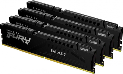 Memorie Kingston Fury Beast, DDR5, 128 GB, 5200 MHz, CL40, KF552C40BBK4-128