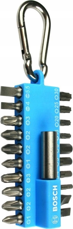 Set bitash kaçavide Bosch 21 copë, për kryq TORX HEX, me kuti plastike