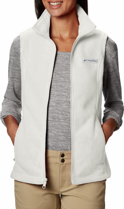 Jelet fleece Columbia Benton Springs për goca, me zinxhir, madhësia L, e bardhë