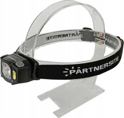 Dritë koke Partnersite LSR5HF 16102, me sensor lëvizjeje, rimbushje USB, e zezë