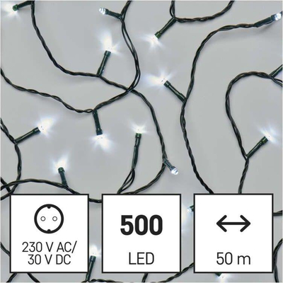 Drita dekoruese Emos 500 LEd, të bardha