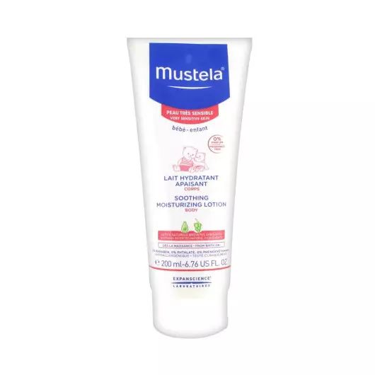Qumësht trupi Mustela Soothing Moisturizing Milk, bebe dhe fëmijë, lëkurë shumë e ndjeshme, 200ml