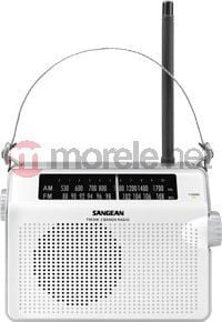 Портабилно радио Сангеан PR-D6, AM FM MW, аналогно, бело