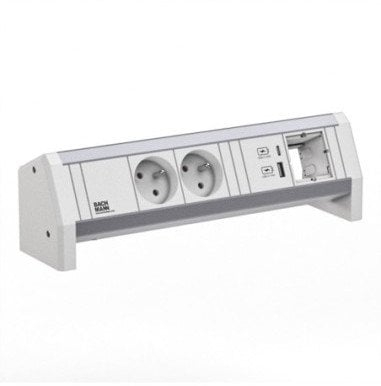 Prizë shumëshe Bachmann 902.0298, 2x CEE 7/5, USB A C 22W, e bardhë