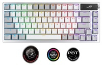 Tastierë ASUS ROG AZOTH, US, e bardhë