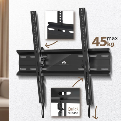 Mbajtës TV Maclean MC-748A, 32-70\", 45 kg, i zi