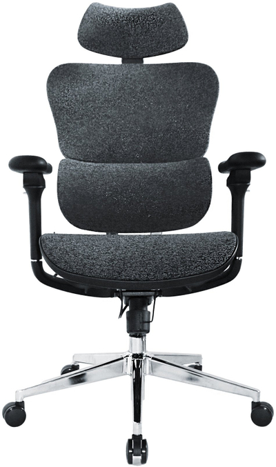 Karrige zyre Equip Ergonomic Office Chair BL SW Lite, ergonomike, me mbështetëse koke dhe krahësh, e zezë